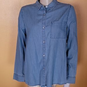 NWT!Womens Calvin Klein Denim Shirt